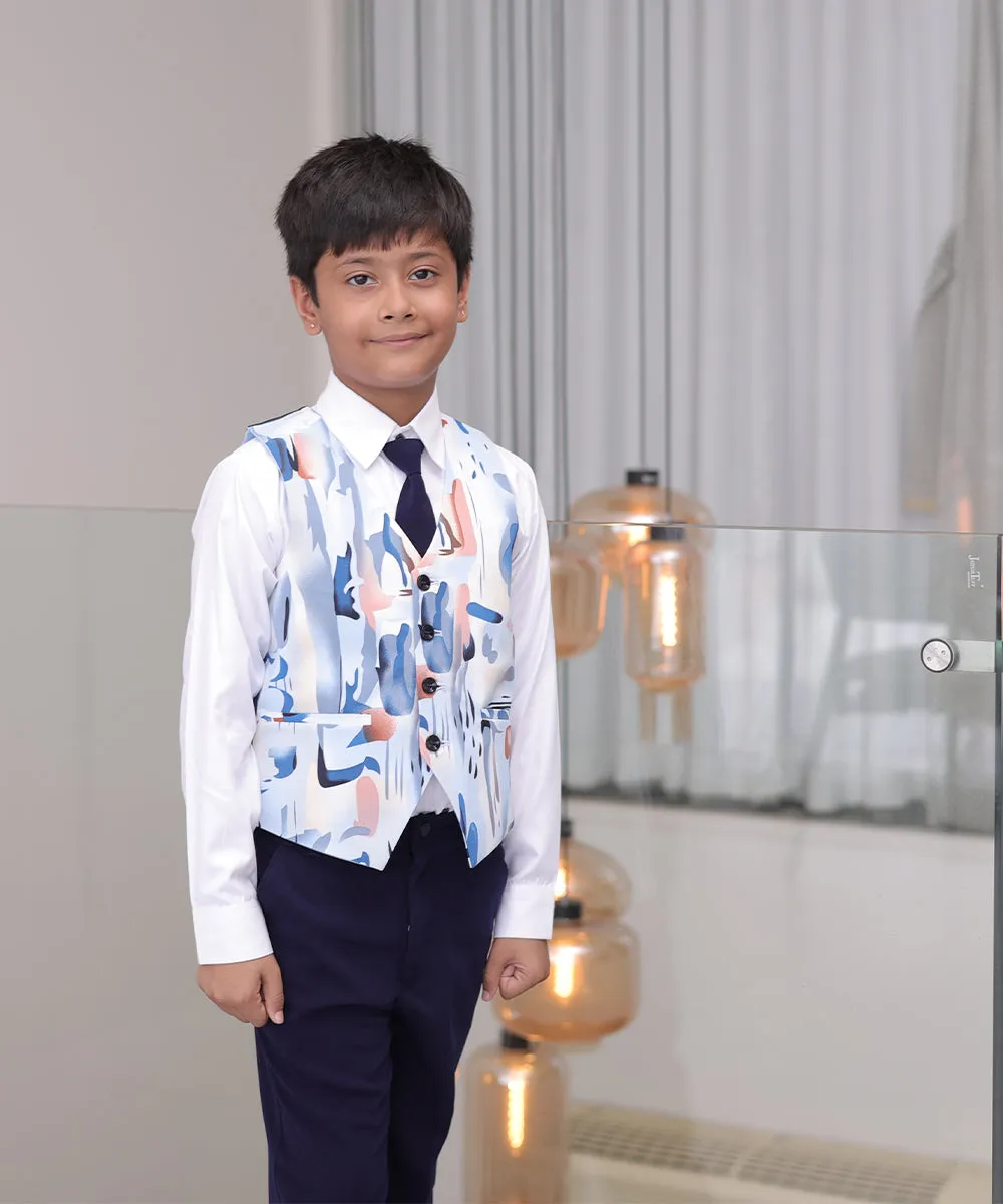 Navy Coloured Elegant Infant Suits for Weddings